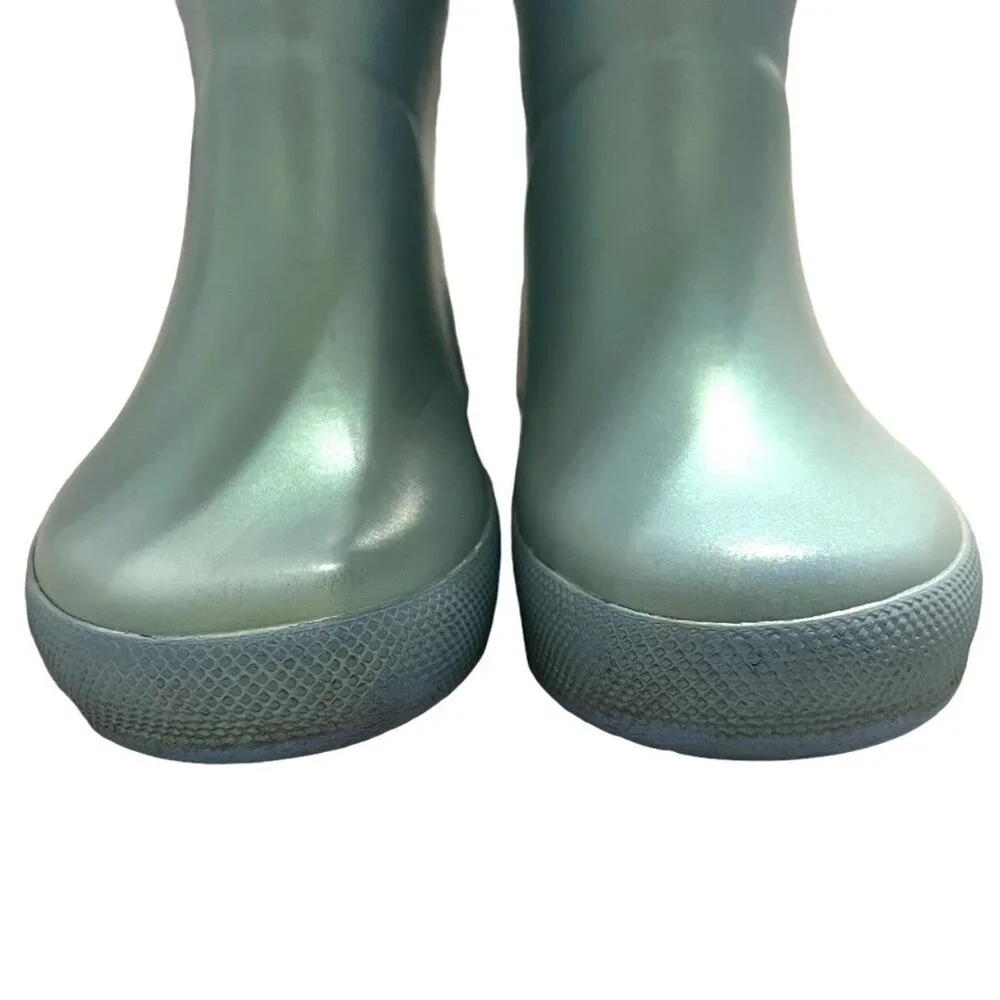Hunter Sz 7UK / 8US Light Blue Shimmer Rain Boots - Picture 7 of 11